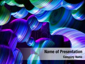 Abstract Colorful Stripes PowerPoint Template