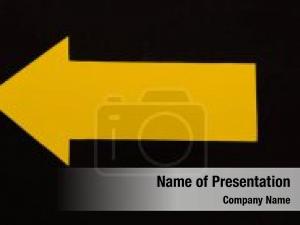 Yellow Pointer PowerPoint Template