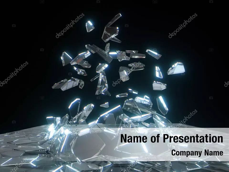 3D Broken Glass Pieces