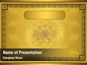 Gold Certificate Frame