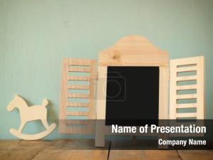 Child Photo Framework PowerPoint Template