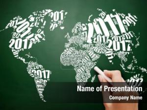 2017 World Map PowerPoint Template