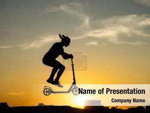 Kick Scooter PowerPoint Template
