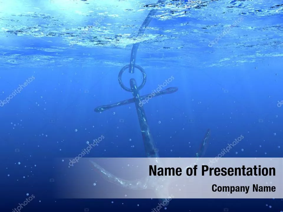 Anchor Under Blue Ocean