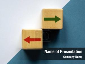 Opposite Directions PowerPoint Template