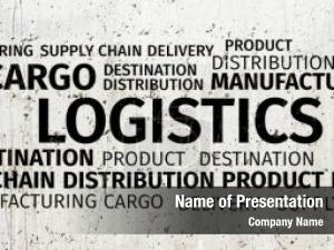 Word Cloud For Logistic Distribution PowerPoint Template