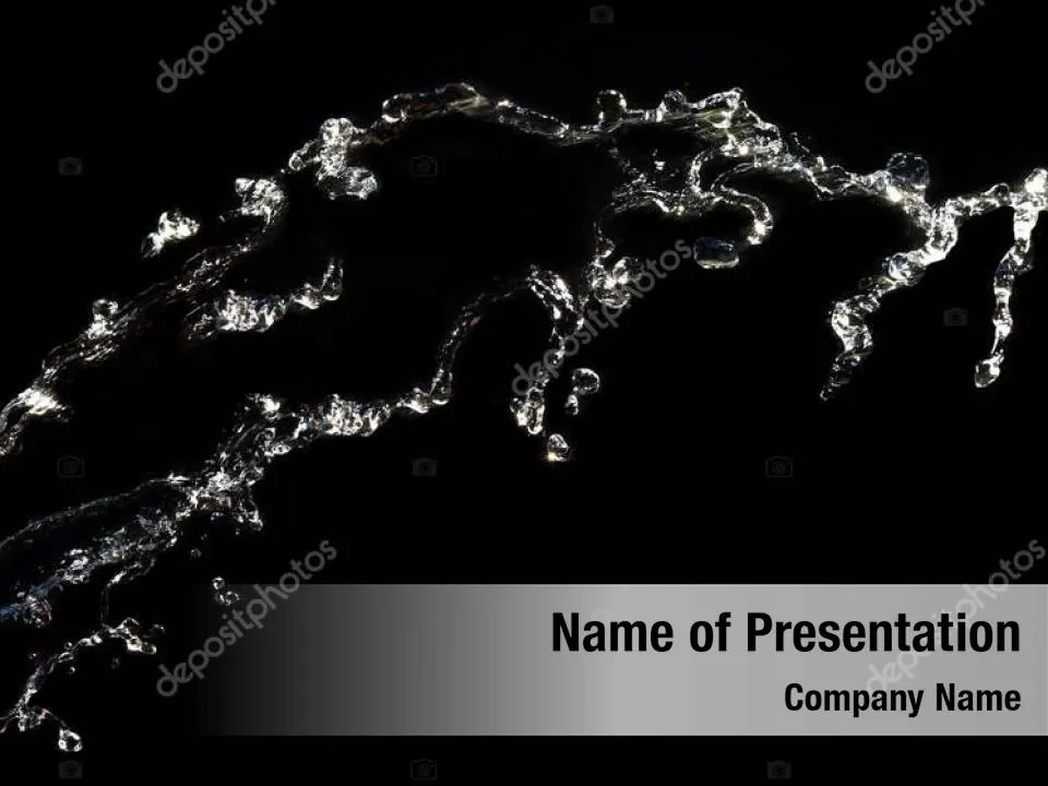 Water Splash in Dark