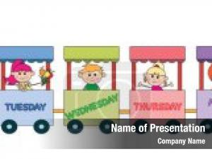 Children on the Train Illustration