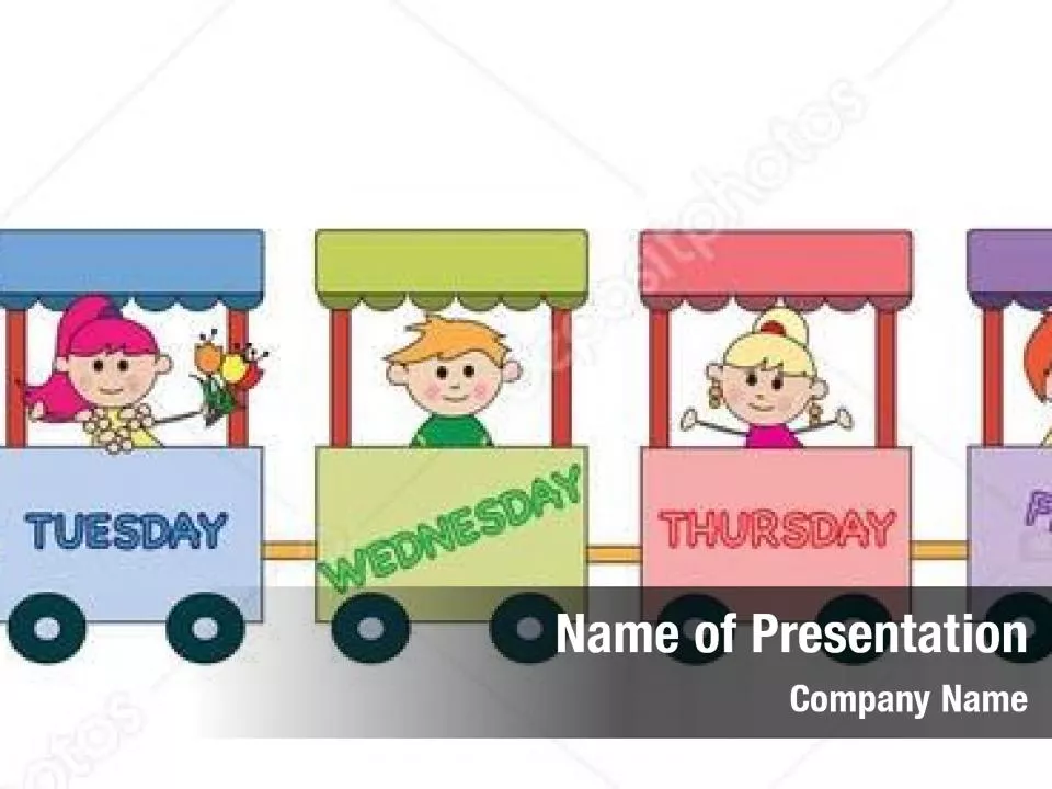 Children on the Train Illustration