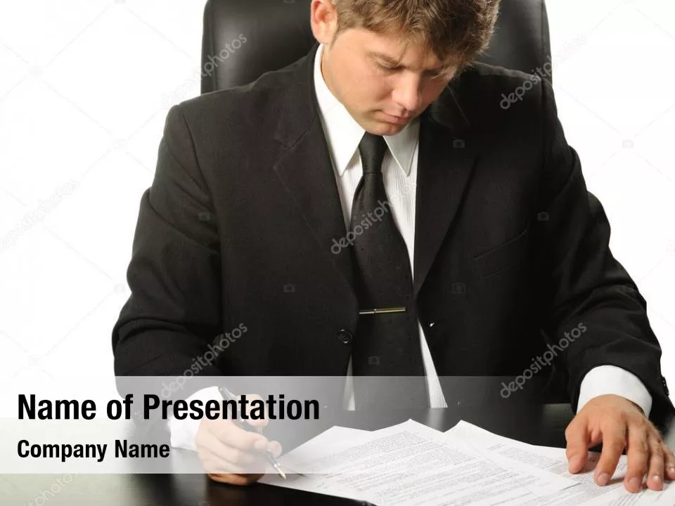 Studying And Signing Agreement