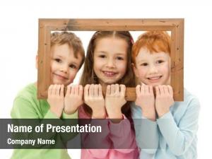 School Kids Frame PowerPoint Template
