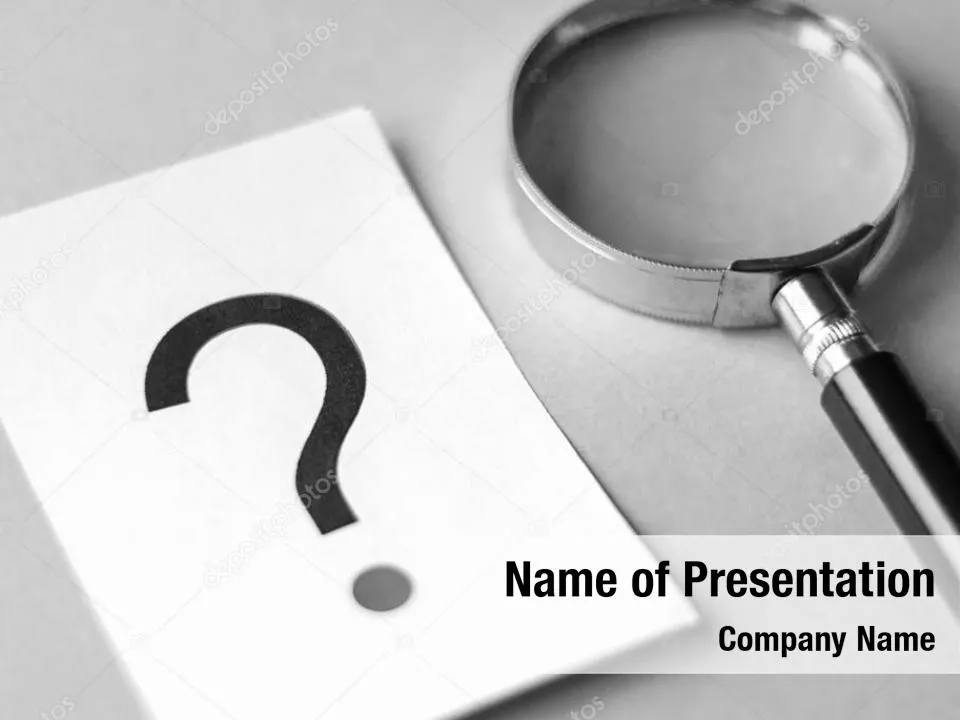 Question Mark with Magnifying Glass