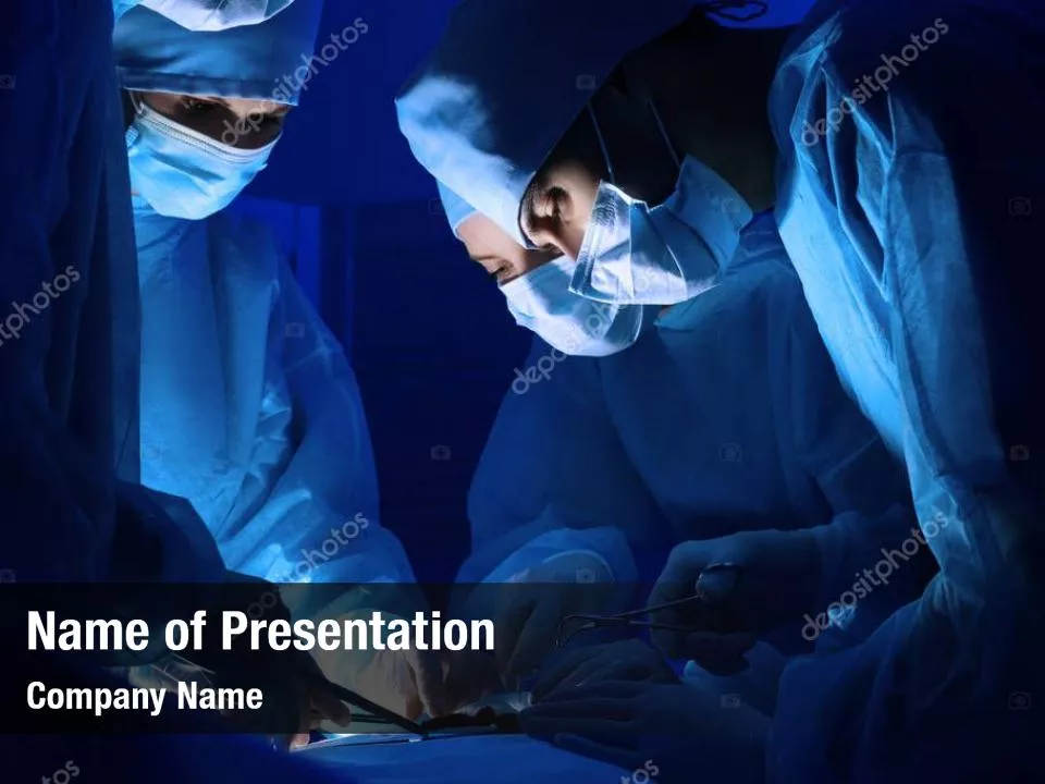 Operation Room In Dark Blue