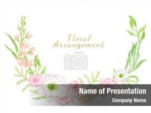 Vintage Hand Drawn Floral PowerPoint Template