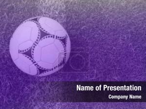 Soccer Ball on Purple