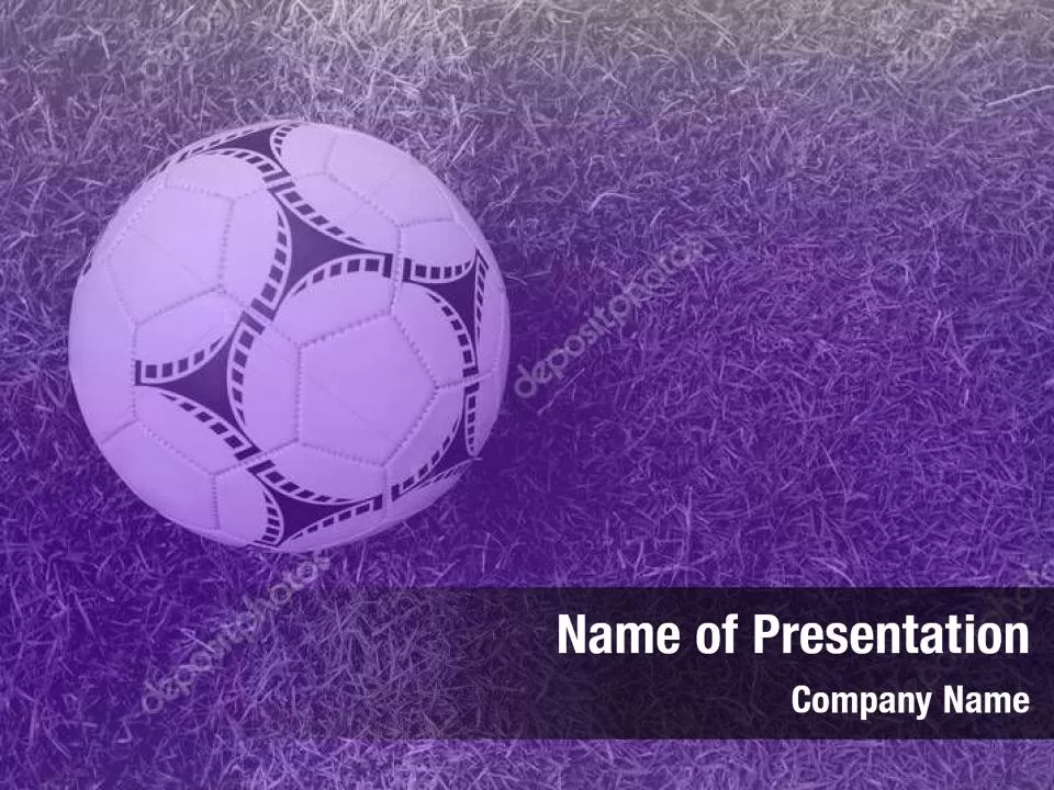 Soccer Ball on Purple