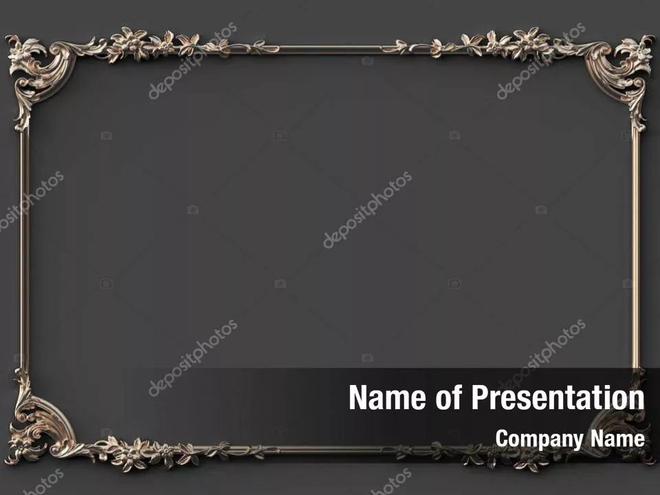 Vintage Baroque Victorian Frame - Vintage Baroque Victorian Frame Powerpoint Template