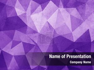 Purple Polygonal Mosaic PowerPoint Template
