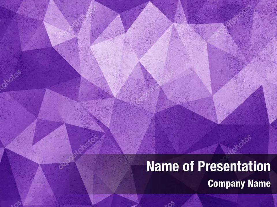 Purple Polygonal Mosaic