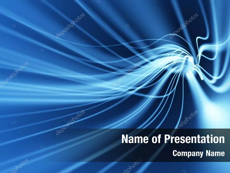 Abstract Blue Background with Smooth Lines