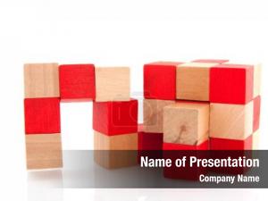 Cube Puzzle PowerPoint Template