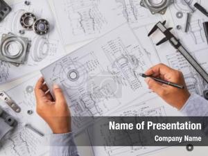 Blueprint Drawing PowerPoint Template
