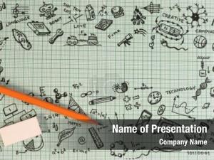 Education and Science Doodles PowerPoint Template