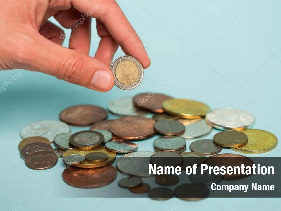 Man Hand in Holding Golden Coins