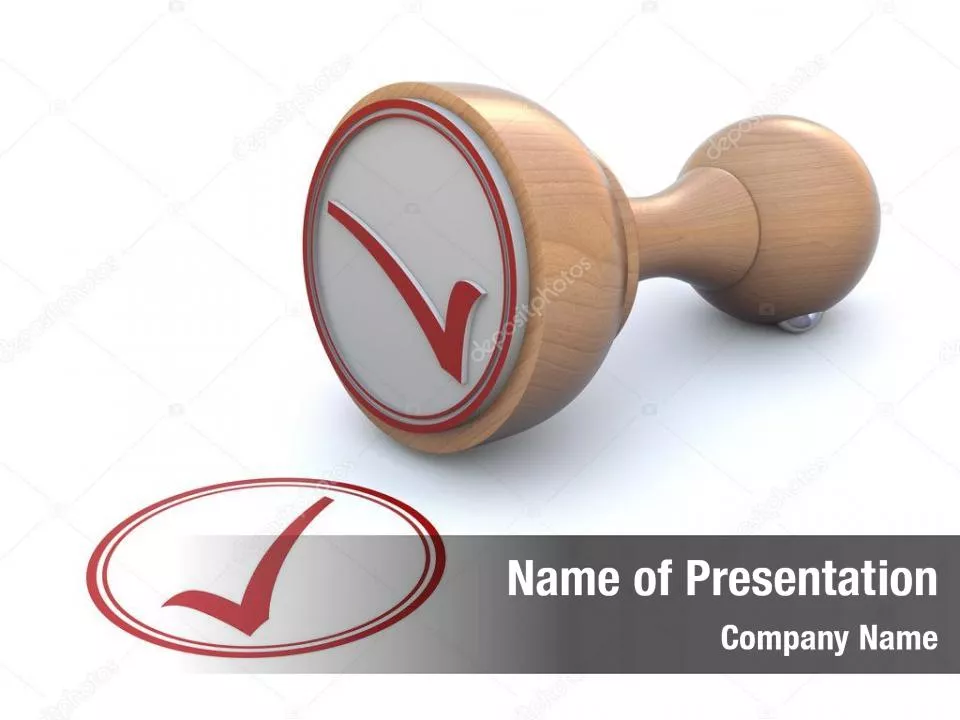 Checked Rubber Stamp