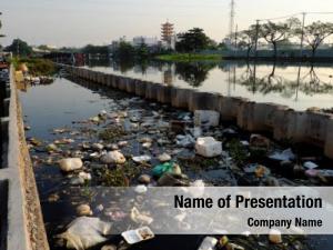 Pollution of Water PowerPoint Template