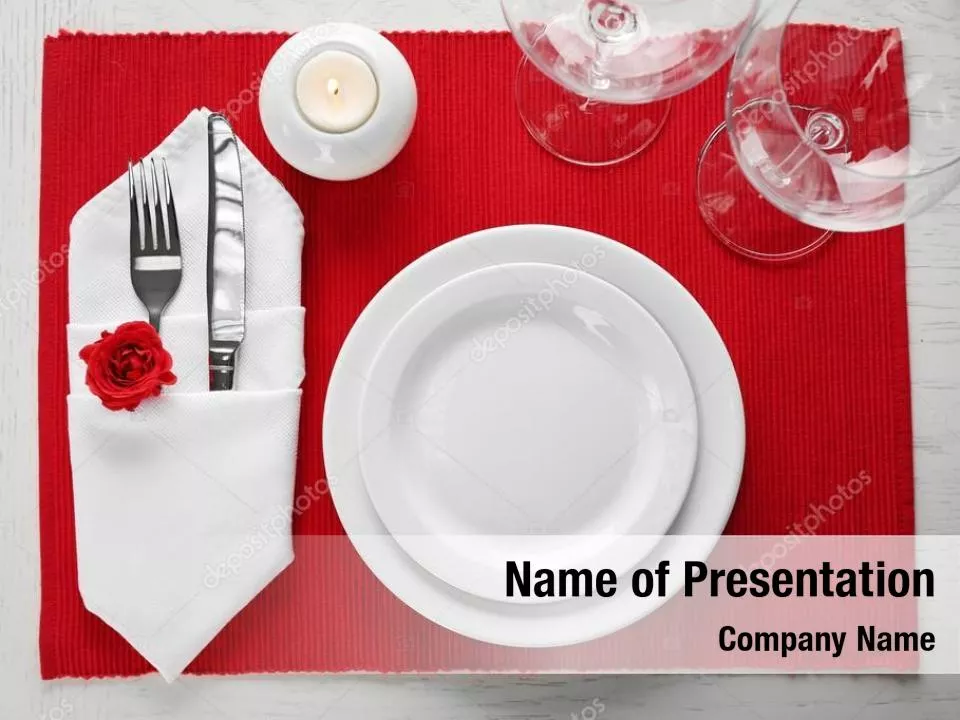 Glass Plate on Red Background