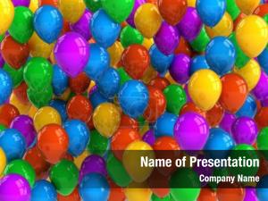 Colorful Balloons Festive PowerPoint Template