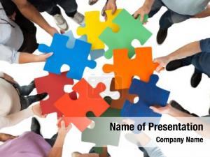 Team Puzzle PowerPoint Template