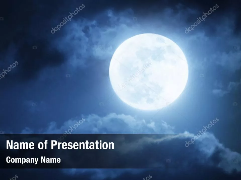 Full Moon In The Clouds