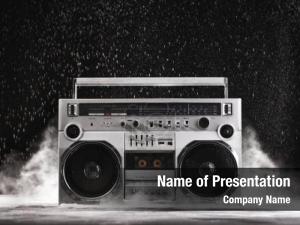 Vintage Boombox PowerPoint Template