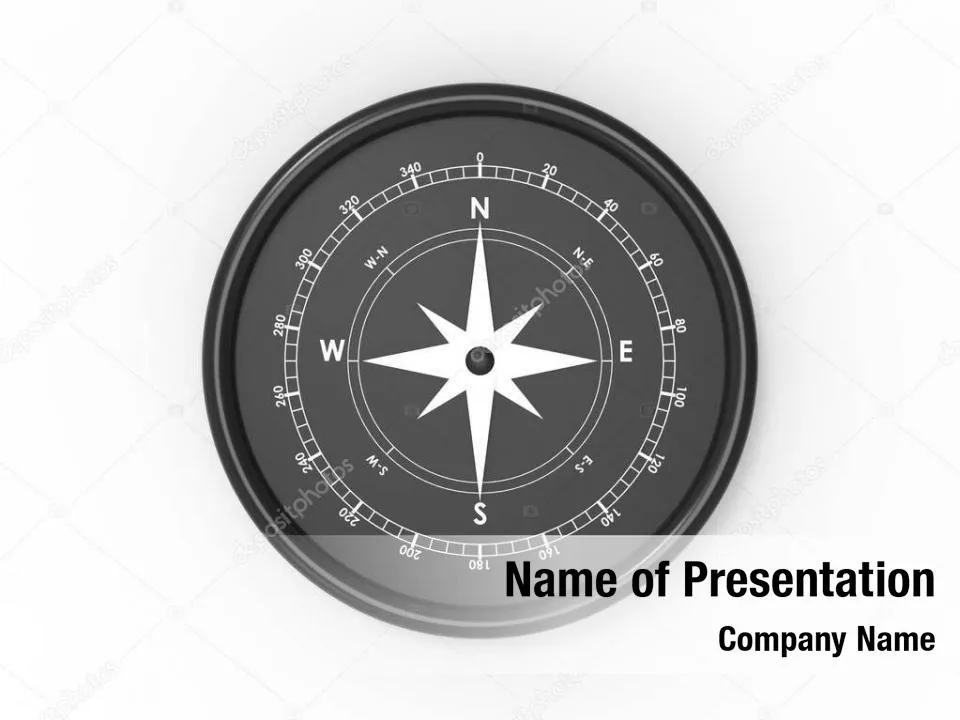 Black and White Compass