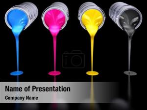 CMYK Ink Color Paint