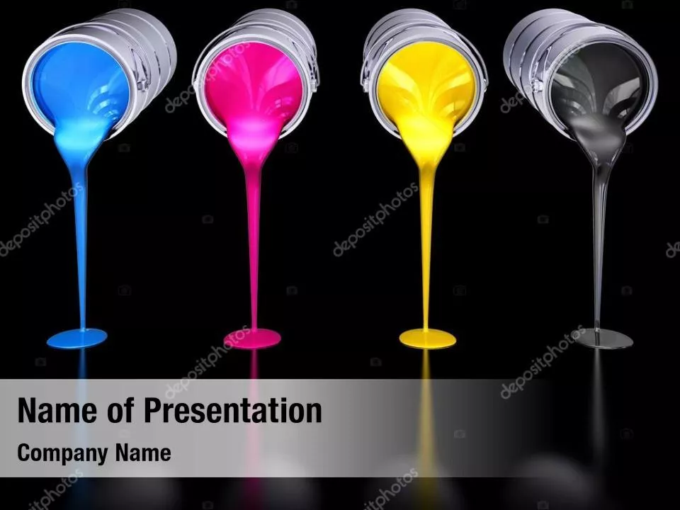 CMYK Ink Color Paint