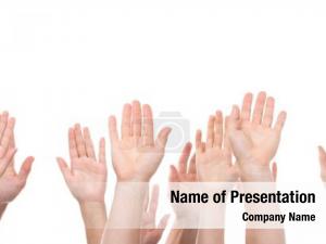 Reaching Hand PowerPoint Template