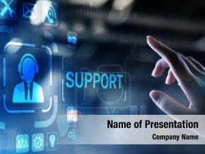 Tech Support Sign PowerPoint Template