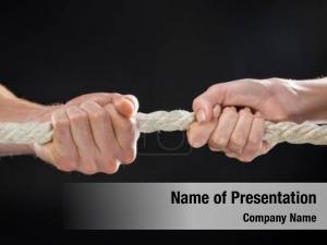 Pulling a Rope PowerPoint Template