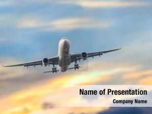 Sky Plane PowerPoint Template