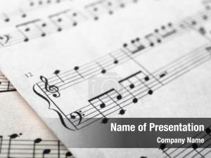 Printed Music PowerPoint Template