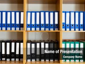 Stack of Folders PowerPoint Template