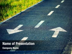 Two Way Traffic PowerPoint Template