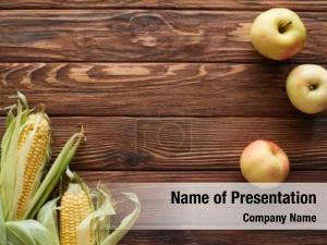 Corn and Apples PowerPoint Template
