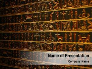 Egyptian Hieroglyphs PowerPoint Template