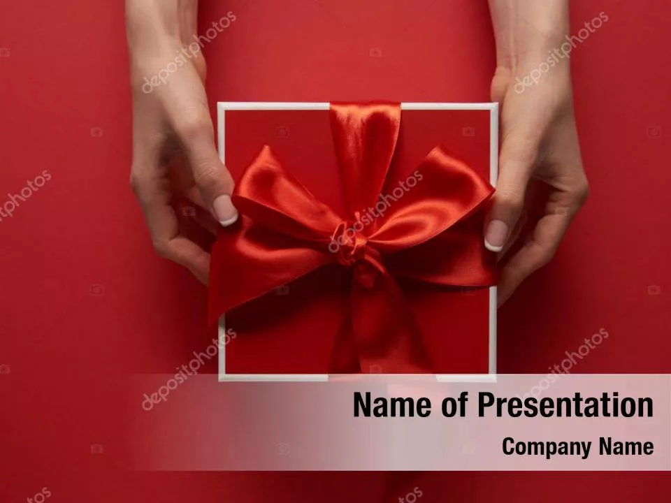 Gift Box with Red Ribbon