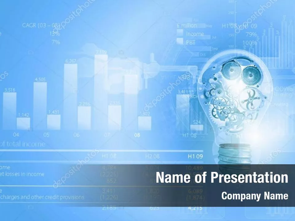 Business Theme in Blue