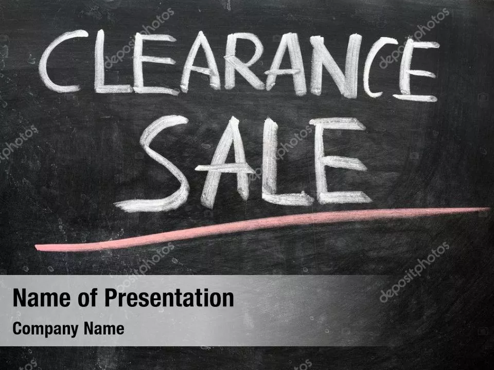 Clearance Sale